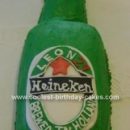 Homemade Heineken Beer Bottle Birthday Cake