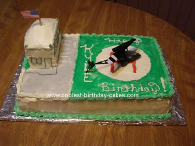 Homemade Helicopter Birthday Cake