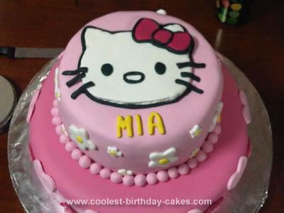 Homemade Hello Kitty 4th Birthday