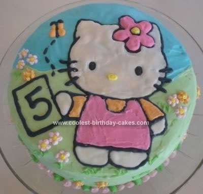 Homemade Hello Kitty Birthday Cake 74