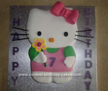 Homemade Hello Kitty Birthday Cake Idea