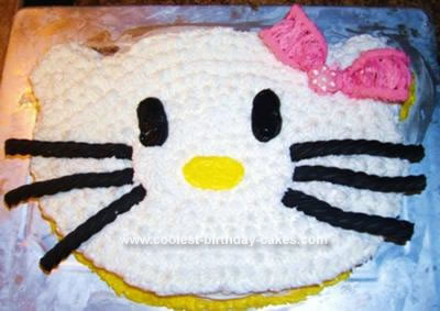 Homemade Hello Kitty Cake
