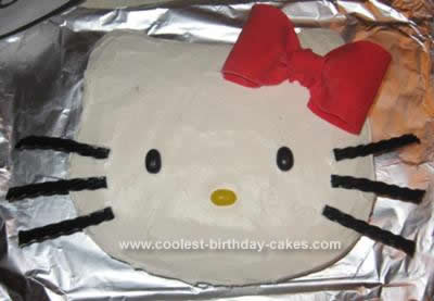 Homemade Hello Kitty Cake Idea