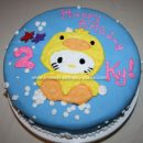 Homemade Hello Kitty Ducky Cake