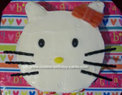 Homemade Hello Kitty Pretty Kitty Cake
