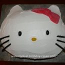 Homemade Hello Kitty Third Birthday Cake