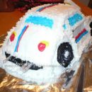 Homemade Herbie Birthday Cake