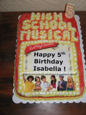 Homemade High School Musical Cake