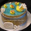 Homemade Baby Ducks Cake