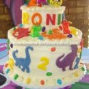 Homemade Barney the Dinosaur Cake