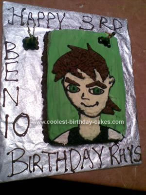 Homemade Ben 10 Birthday Cake