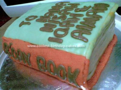 Homemade Birthday Book Cake