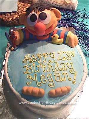 Homemade Ernie Birthday Cake