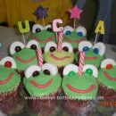 Homemade Frog Birthday Cupcakes