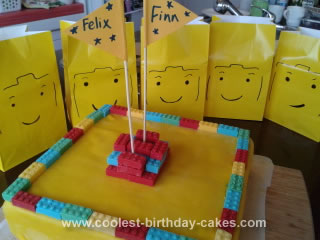 Homemade LEGO Birthday Cake