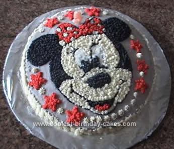 Homemade Homemade Minnie Mouse Cake