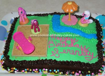 Homemade Ponyville Playground Cake