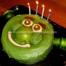 Coolest Homemade Shrek Cake