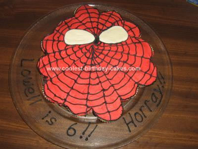 Homemade Spiderman Cupcakes Cake