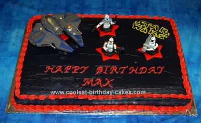 Homemade Star Wars Birthday Cake