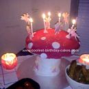 Homemade Toadstool Birthday Cake