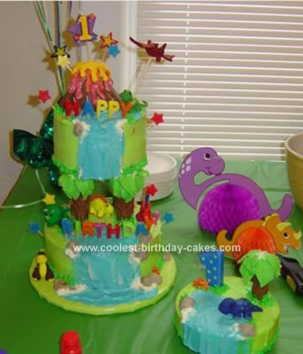 Homemade Waterfall Birthday Cake