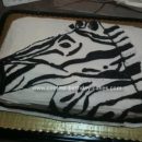 Homemade Zebra Birthday Cake