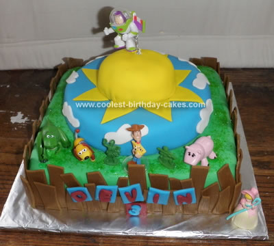 HomemadeToy Story Birthday Cake