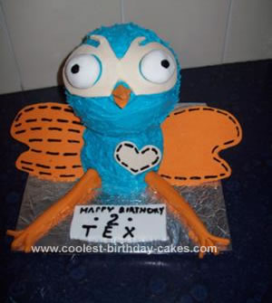 Homemade Hoot the Owl Cake