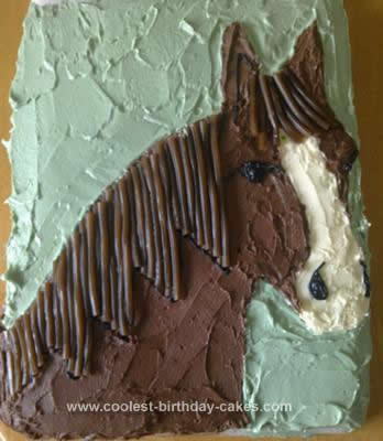 Homemade Horse Birthday Cake Design