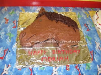 Homemade Horse Birthday Cake Idea