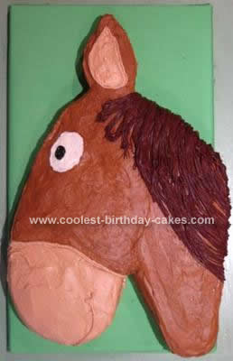 Homemade Horse Birthday Cake Idea