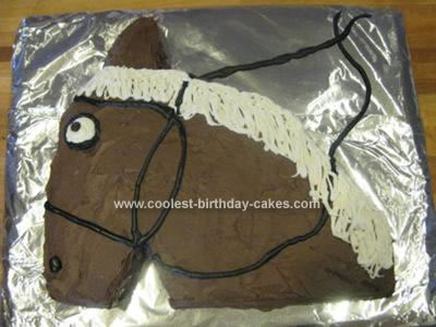 Homemade Horse Cake