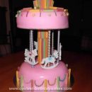 Homemade Horse Carousel Cake