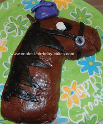 Homemade Horse Graduation Cake