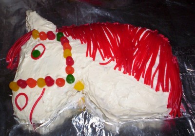 Homemade Horse Head Cake