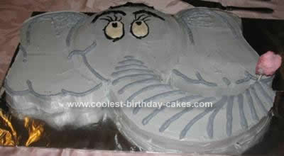 Homemade  Horton Hears a Who Birthday Cake