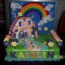 Homemade House And Garden Birthday Cake