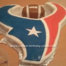 Homemade Houston Texans Football Cake Design