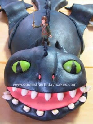 Homemade How To Train Your Dragon Birthday Cake
