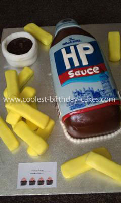 Homemade HP Sauce Birthday Cake