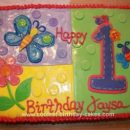Homemade Hugs and Stitches 1st Birthday Cake