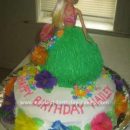 Homemade Hula Girl Cake