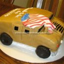 Homemade Humvee Cake