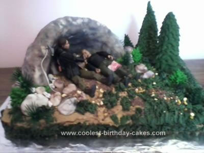 Homemade  Hunger Games Birthday Cake