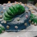 Homemade Hungry Caterpillar Birthday Cake