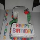 Homemade Hungry Caterpillar Birthday Cake