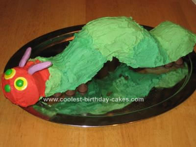 Homemade Hungry Caterpillar Cake