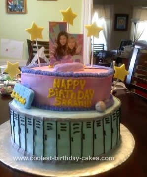 Homemade ICarly Birthday Cake