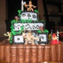 Homemade indiana Jones Temple of Doom Birthday Cake